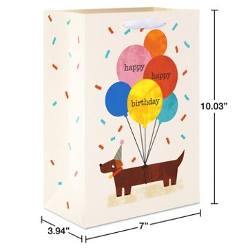 American Greetings Wiener Dog Medium Birthday Gift Bag