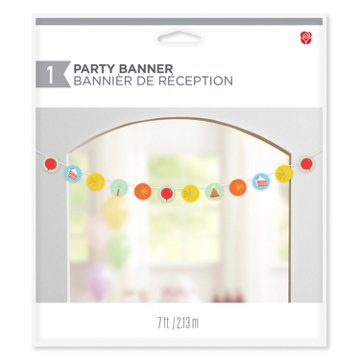 American Greetings Birthday Icons Party Banner Decoration, 7'