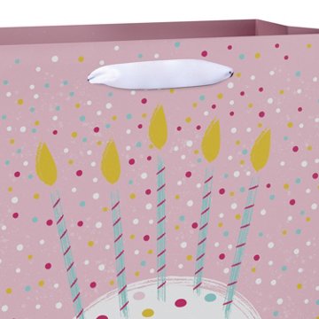 American Greetings Cupcake Large Pink Birthday Gift Bag