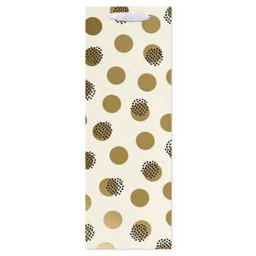 American Greetings Gold Dots Beverage Gift Bag