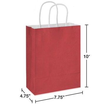 American Greetings Medium Red Gift Bag for All Occasions, 4.75" x 10" x 7.75"