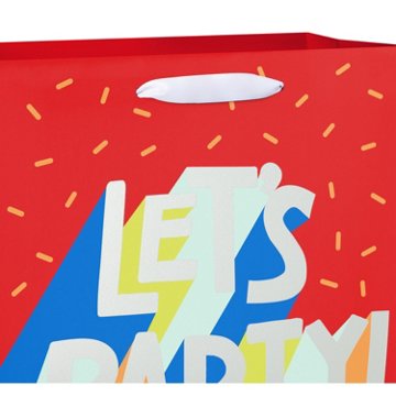 American Greetings Let's Party Large Red Gift Bag
