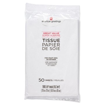 American Greetings White Bulk Tissue Pack, 50 ct