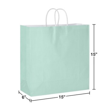 American Greetings Mint All Occasion Jumbo Square Gift Bag