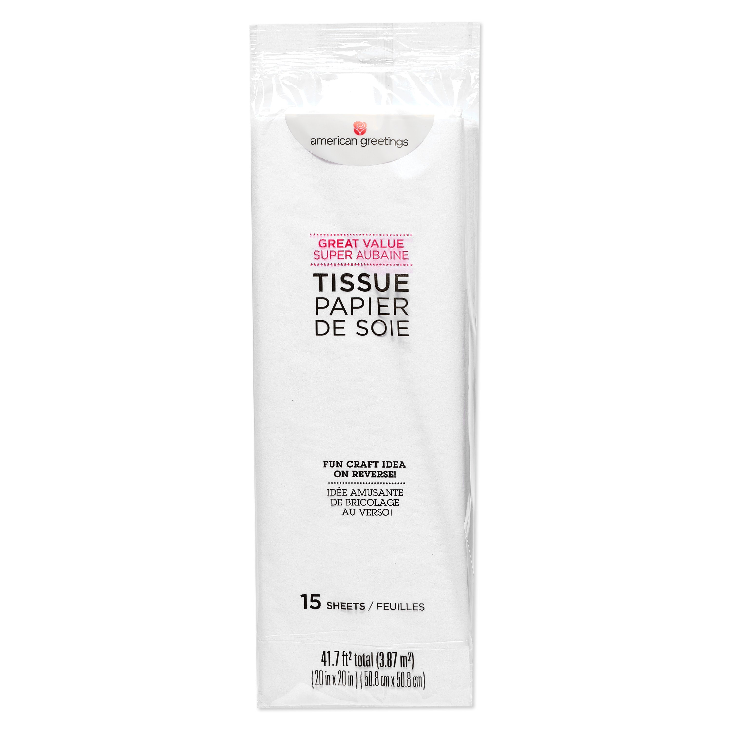 American Greetings White Tissue Paper, 15 ct - Shop Gift wrap at H-E-B