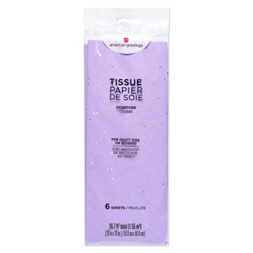 American Greetings Purple Gemstone Tissue Paper, 6 ct