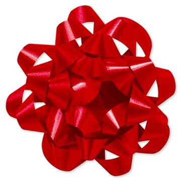 American Greetings Red Confetti Gift Bow, 1.5" x 4.25" x 4.5"