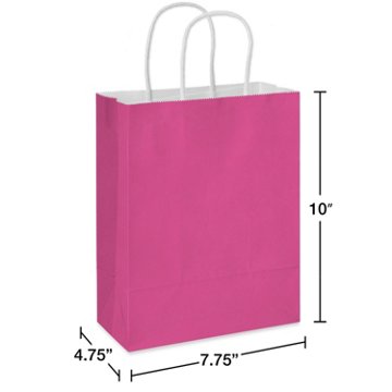 American Greetings Medium Pink Gift Bag for All Occasions, 4.75" x 10" x 7.75"