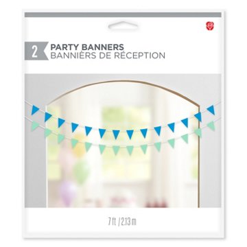 American Greetings Blue & Green Pendants Banners Decoration, 7'