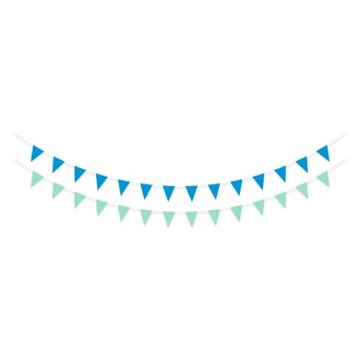American Greetings Blue & Green Pendants Banners Decoration, 7'