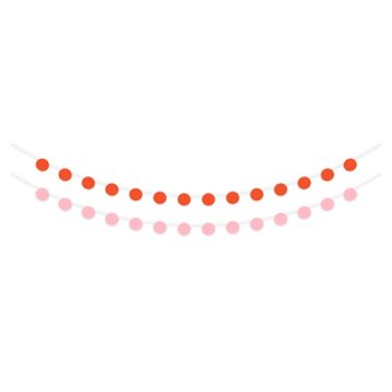 American Greetings Pink & Orange Circles Party Banner Decoration, 2 ct, 7'