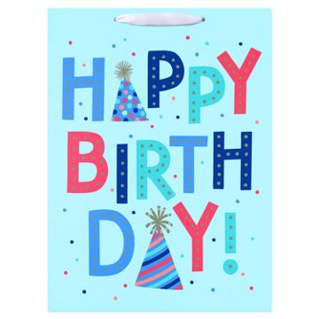 American Greetings Jumbo Light Blue Birthday Gift Bag