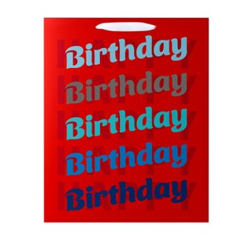 American Greetings Happy Birthday Extra Large Red Gift Bag