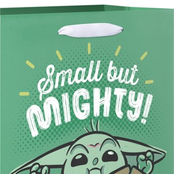 American Greetings Grogu Star Wars Medium Green Gift Bag