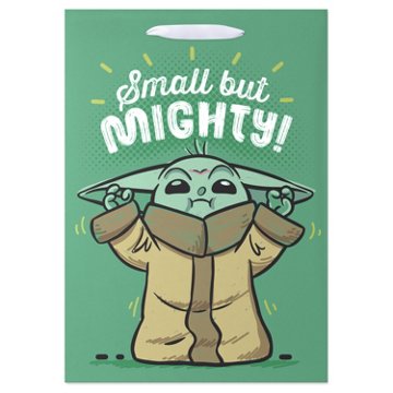 American Greetings Grogu Star Wars Medium Green Gift Bag