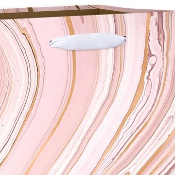 American Greetings Pink Marble Large Wedding Gift Bag