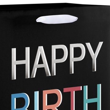 American Greetings Medium Black Birthday Gift Bag