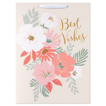 American Greetings Best Wishes Jumbo Ivory Wedding Gift Bag