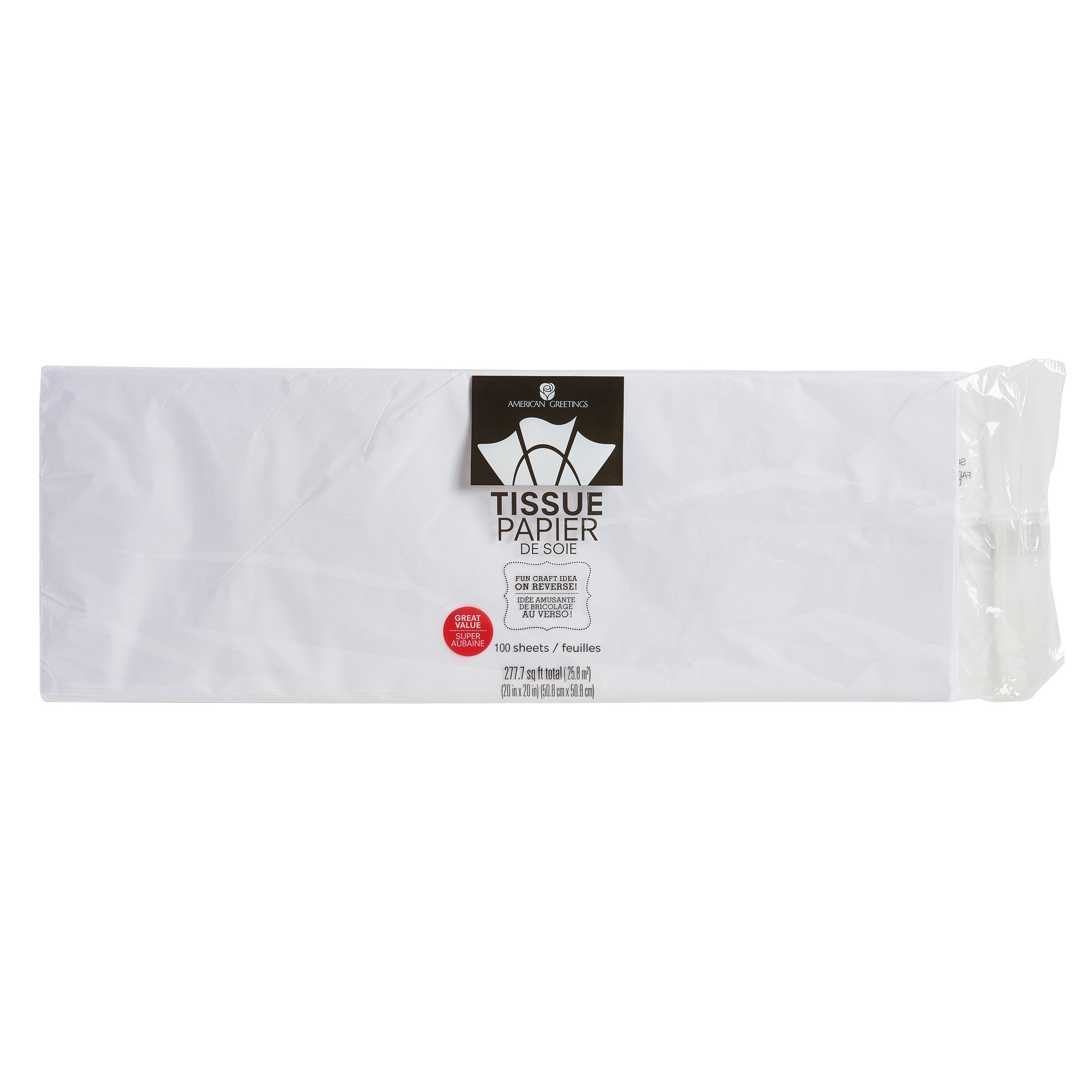 American Greetings White Tiissue Paper Bulk Pack, 100 ct - Shop Gift ...