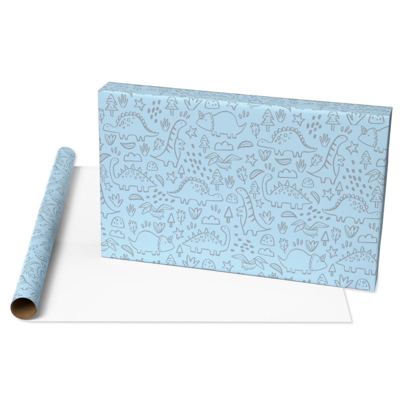 American Greetings New Baby Blue Wrapping Paper, 20 sq. ft. - Shop Gift ...