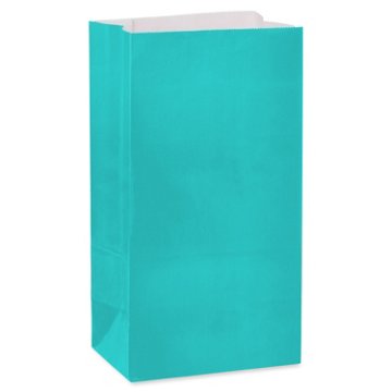 American Greetings Aqua Goodie Bag, 3.38" x 10.38" x 5.25"