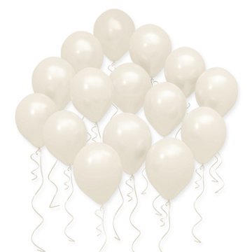 American Greetings White Uninflated Balloons, 15 pk