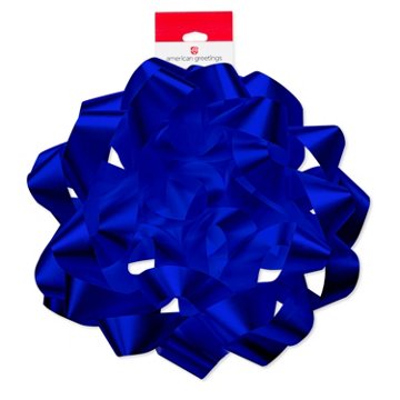 American Greetings Giant Royal Blue Confetti Gift Bow
