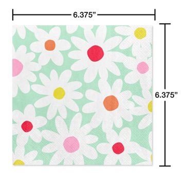 American Greetings Daisy Lunch Napkins, 20 ct