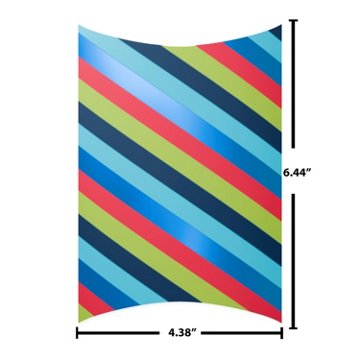 American Greetings Diagonal Stripes Pillowbox Gift Card Holder