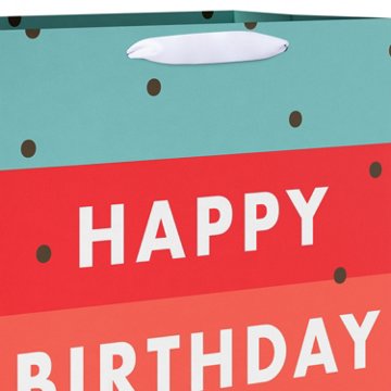American Greetings Multi-Color Stripes Jumbo Birthday Gift Bag