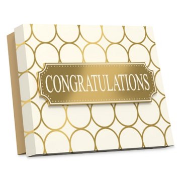 American Greetings Congratulations Wedding Gift Card Holder, 5.75" x 4.5" x .4375"