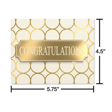 American Greetings Congratulations Wedding Gift Card Holder, 5.75" x 4.5" x .4375"