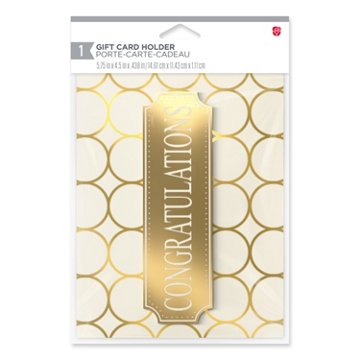 American Greetings Congratulations Wedding Gift Card Holder, 5.75" x 4.5" x .4375"