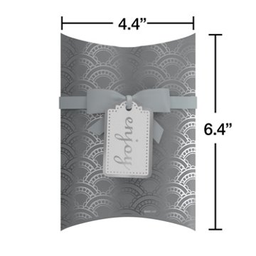 American Greetings Art Deco Pillowbox Wedding Gift Card Holder, 4.4'' x 6.4''