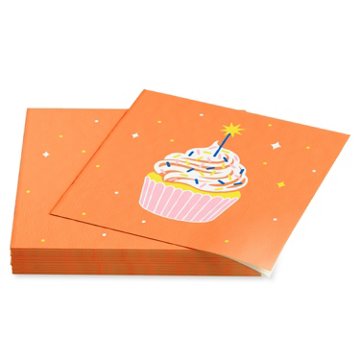 American Greetings Birthday Cupcake Lunch Napkins, 20 ct
