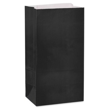 American Greetings Black Goodie Bag, 3.38" x 10.38" x 5.25"