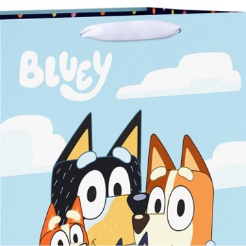 American Greetings Bluey Family Jumbo Gift Bag, 8.25" x 20" x 14.75"