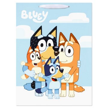 American Greetings Bluey Family Jumbo Gift Bag, 8.25" x 20" x 14.75"