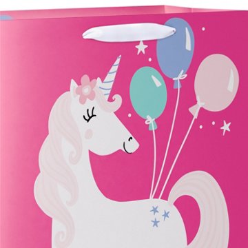American Greetings Unicorn Extra Large Pink Birthday Gift Bag, 5.75" x 15.5" x 12.5"