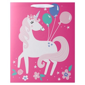 American Greetings Unicorn Extra Large Pink Birthday Gift Bag, 5.75" x 15.5" x 12.5"