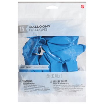 American Greetings Blue Uninflated Balloons, 15 pk