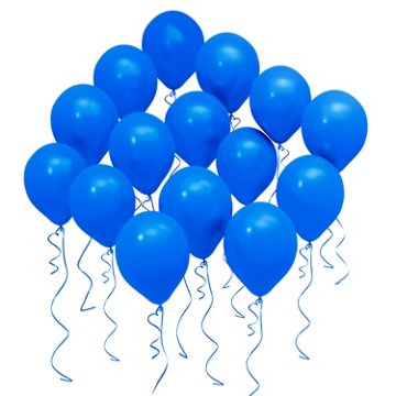American Greetings Blue Uninflated Balloons, 15 pk