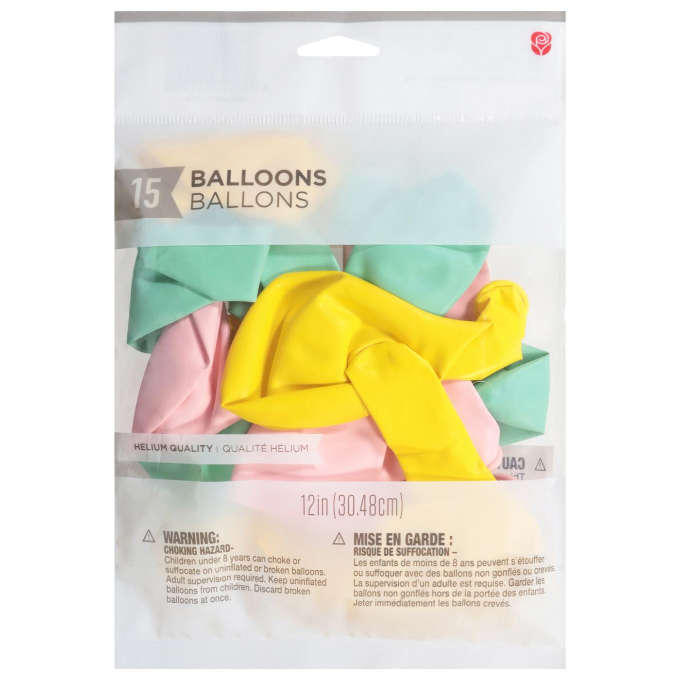 American Greetings Pink, Yellow, & Green Uninflated Balloons; image 1 of 4