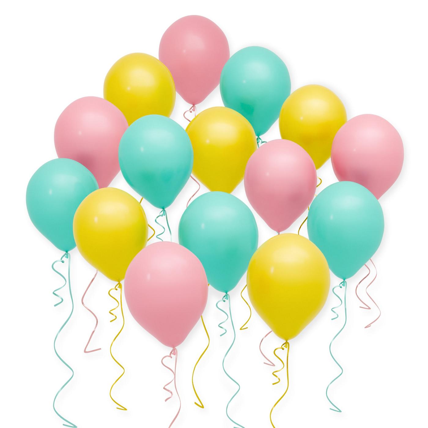 American Greetings Pink, Yellow, & Green Uninflated Balloons; image 2 of 4