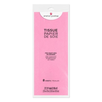 American Greetings Dark Pink Tissue Paper, 8 ct, 20" x 20"