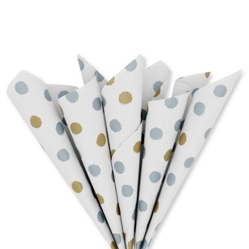American Greetings Gold & Silver Dots White Tissue Paper Pack, 6 ct, 20" x 20"