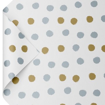 American Greetings Gold & Silver Dots White Tissue Paper Pack, 6 ct, 20" x 20"