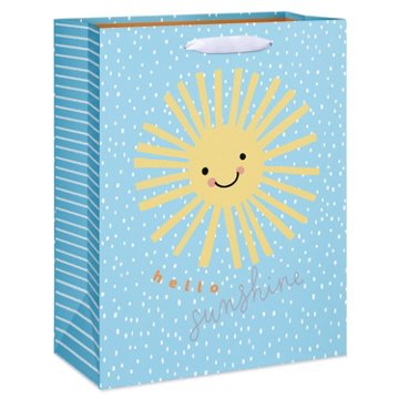 American Greetings Hello Sunshine Baby Large Gift Bag, 5" x 12.75" x 10"