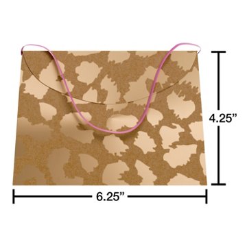 American Greetings Leopard Purse Gift Card Holder, 6.25" x .25" x 4.25''