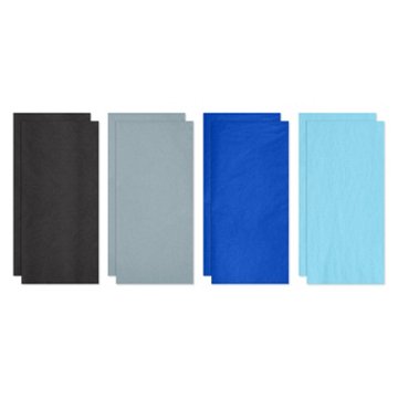 American Greetings Blue, Black, and Gray Tissue Paper, 8 ct, 20" x 20"